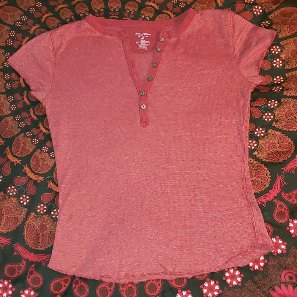 Maurice's button up short sleeve top